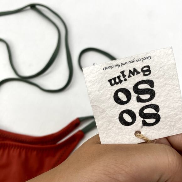 so so good swim string bikini bottoms tangerine - Picture 8 of 10